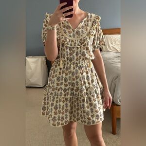 Above the knee spring / summer floral print dress